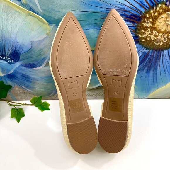 Marc Fisher LTD Women's Sunny Ballet Flat in Light Natural 7 - Picture 11 of 12